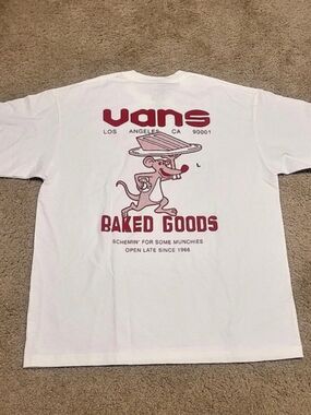 Vans Baked Goods SS T-Shirt White Large